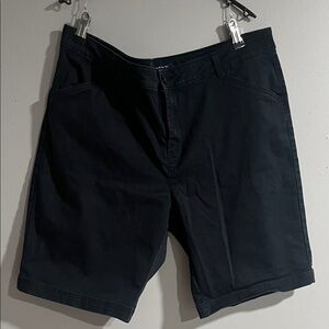 Denver Hayes Dark Navy Flat Front Shorts 14